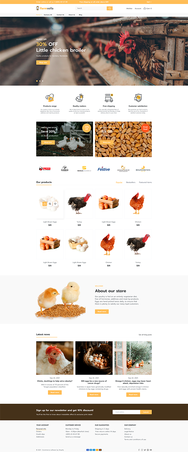 FarmVella- Shopify Poultry and Farm Theme