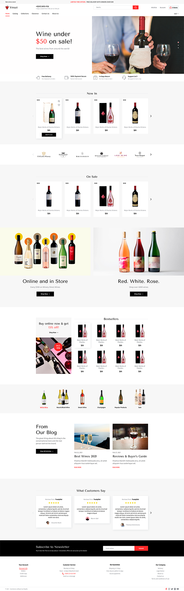 Shopify Wine Store Theme
